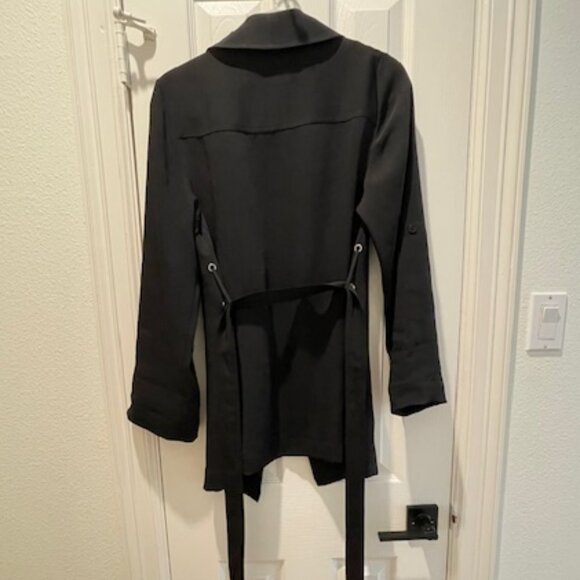 Aritzia Babaton Black Kahlo Robe Mid Jacket Size Small - Picture 8 of 10